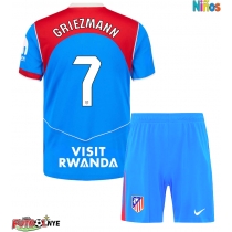 Camiseta Atletico Madrid Antoine Griezmann #7 Tercera Equipación para niños 2025-26 manga corta (+ pantalones cortos)